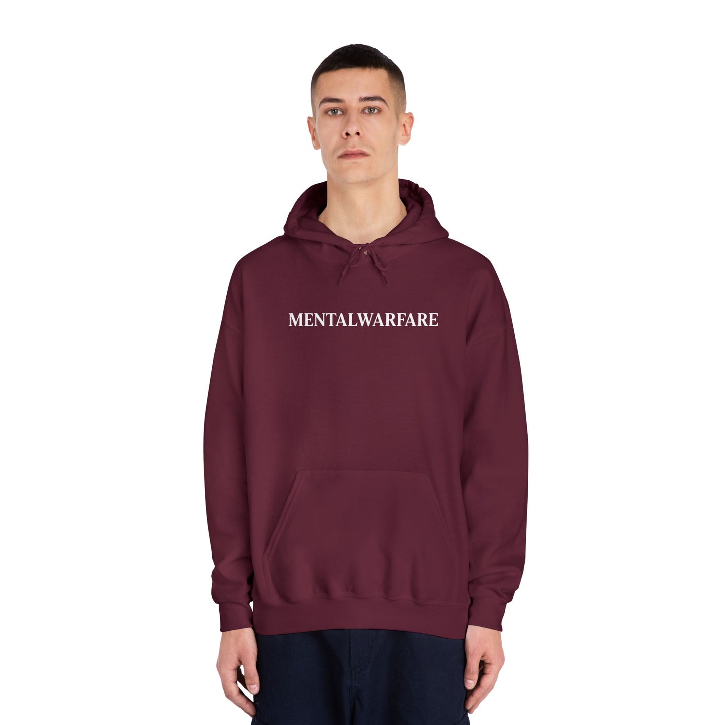 Mental Warfare Hoodie â€” "MENTALWARFARE" Front & MW Premium Fitness Back