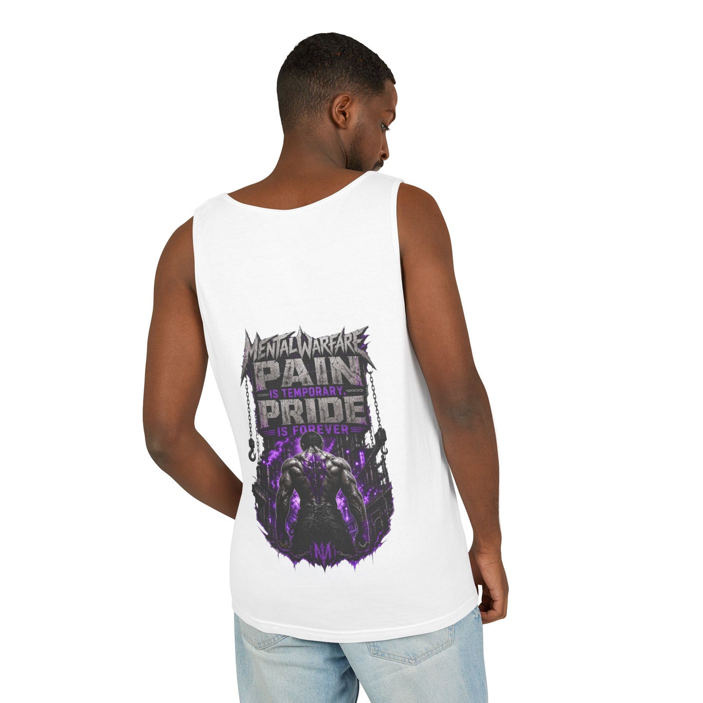 Mental Warfare Graphic Tank Top — "Pain Is Temporary, Pride Is Forever" Athletic Muscle Tee