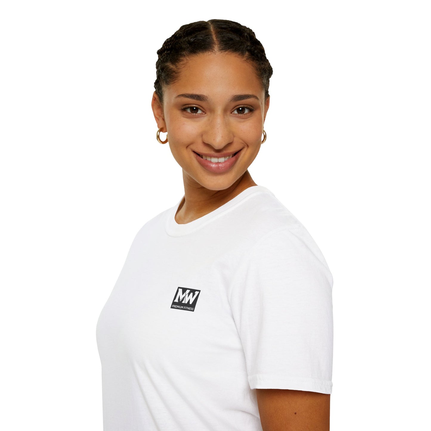 MW Minimal Logo T-Shirt — Small Chest Patch Graphic Tee