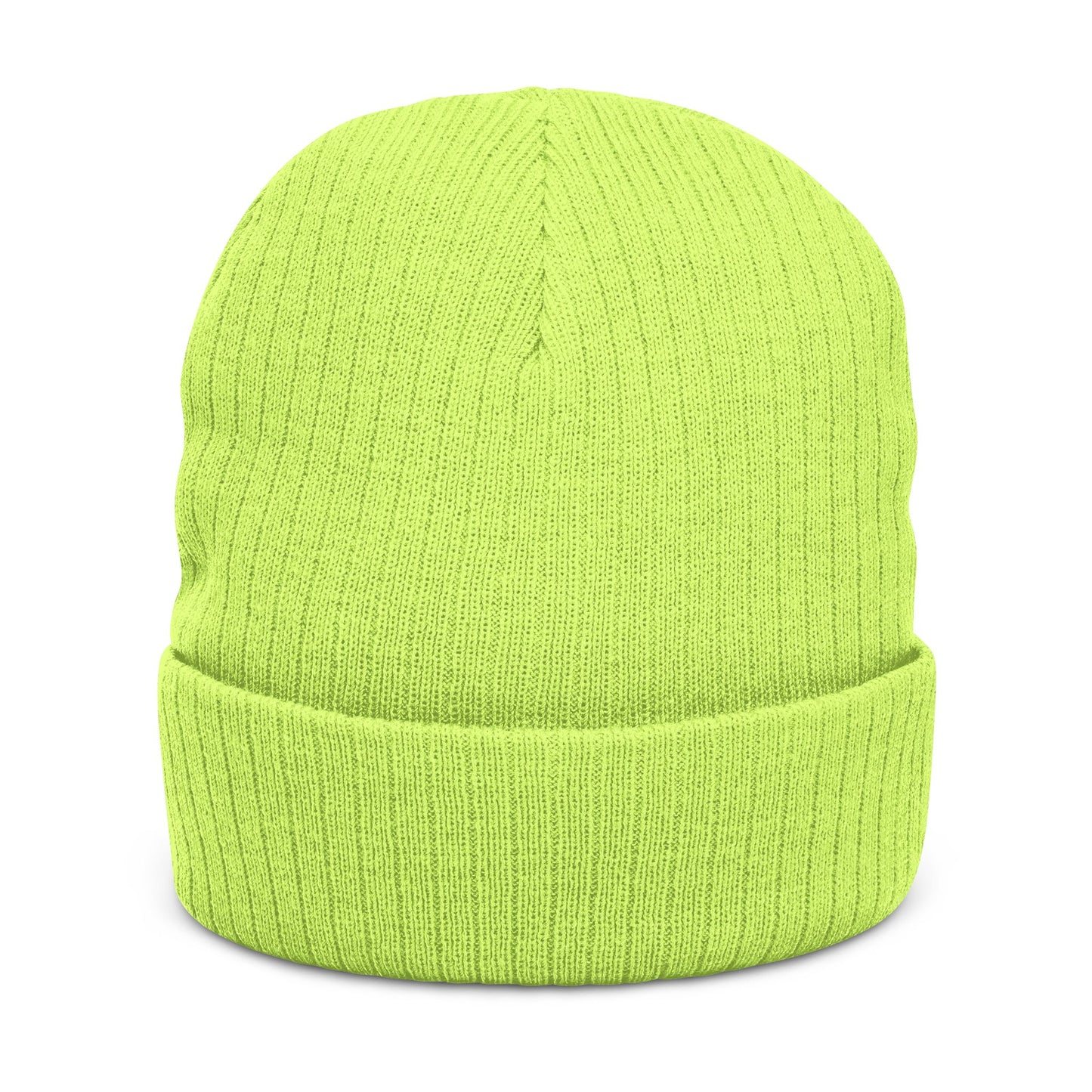 Embroidered Ribbed Beanie — MW Logo Knit Hat