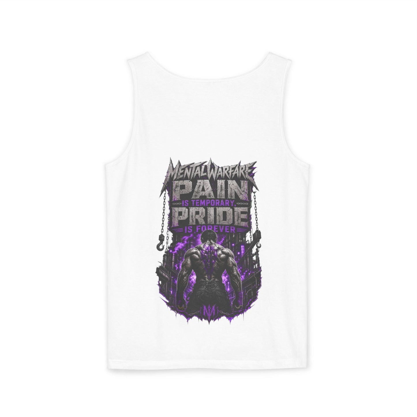 Mental Warfare Graphic Tank Top — "Pain Is Temporary, Pride Is Forever" Athletic Muscle Tee