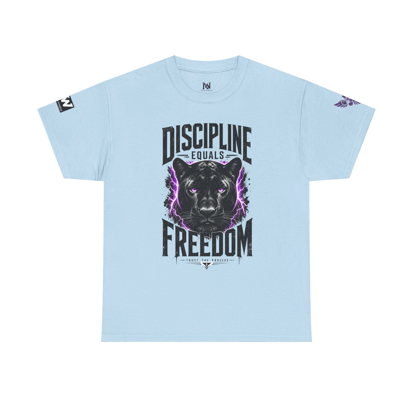 Discipline Equals Freedom Panther Tee — "Every Crack Lets the Light Out" Motivational Graphic T-Shirt