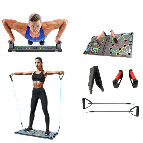 9 in 1 Push Up Rack Board System Fitness Gym Workout Kit