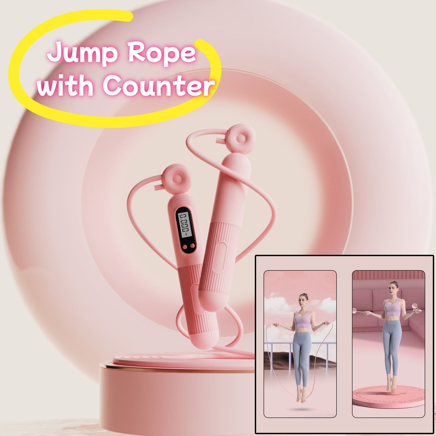 Smart digital cordless Jump Rope With Calorie Counter