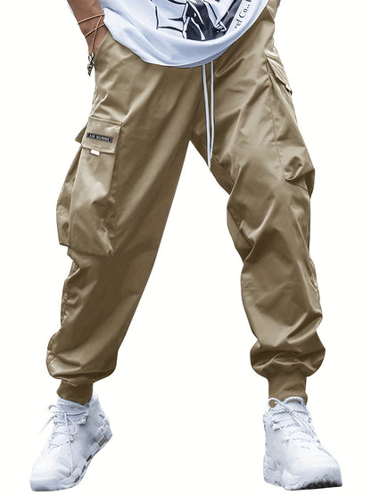 Multi-pocket Men's Casual Hip-Hop Drawstring Cargo Joggers