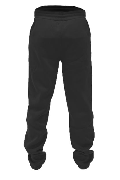 Black sweatpants on a white background