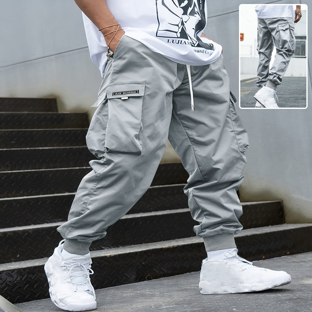 Multi-pocket Men's Casual Hip-Hop Drawstring Cargo Joggers