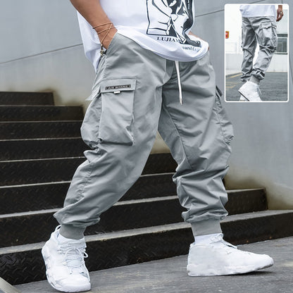 Multi-pocket Men's Casual Hip-Hop Drawstring Cargo Joggers