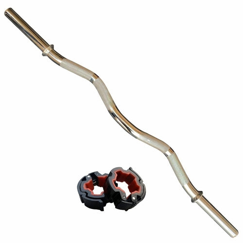 3 Ft Chrome EZ Curl Rod with Locks