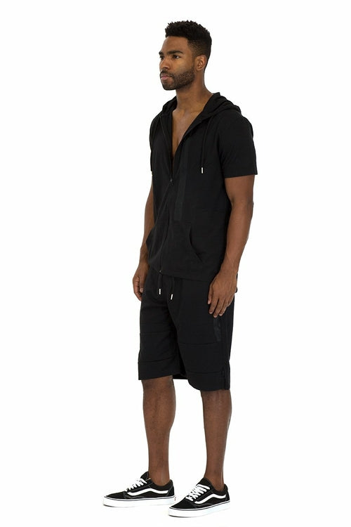 CAGE SHORT ATHLETIC SET (BLACK)
